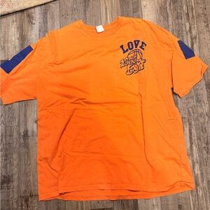Zara Orange and Blue Short Sleeve Tee
